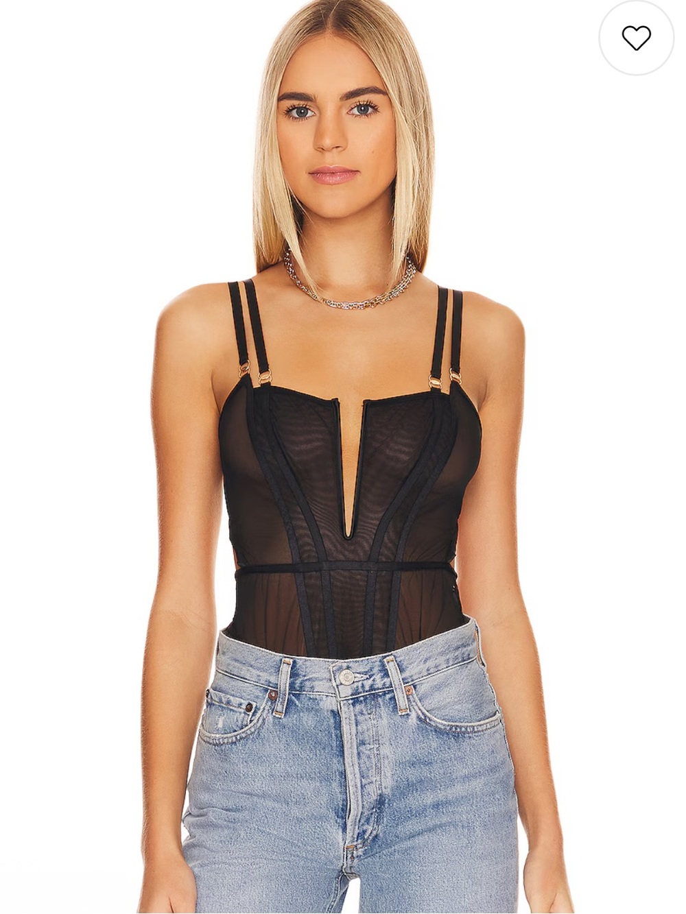 Revolve Bluebella Elizabeth Soft Bodysuit Black US 4 / XS New Tags
